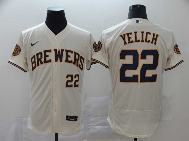 Brewers 22 Christian Yelich Cream Nike 2020 Flexbase Jersey,We sell and wholesale Brewers 22 Christian Yelich Cream Nike 2020 Flexbase Jersey on line form chian!